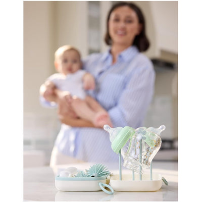 Kit de Higiene Para Mamadeira Momcozy Clássico 7 em 1 Green - Macio e Seguro